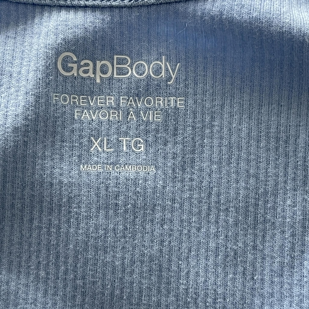 Blue GAP Women's Ribbed Forever Favorite Racerback Cami - Picture 3 of 6